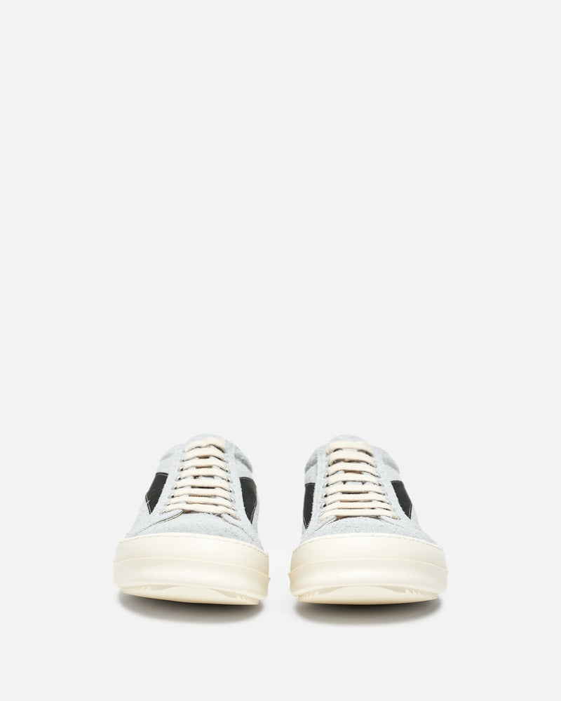 Rick Owens DRKSHDW Men's Sneakers Shaggy Suede Vintage Sneakers in Oyster/Black