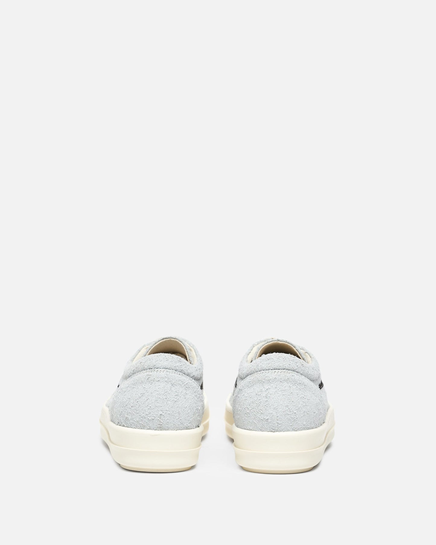 Rick Owens DRKSHDW Men's Sneakers Shaggy Suede Vintage Sneakers in Oyster/Black
