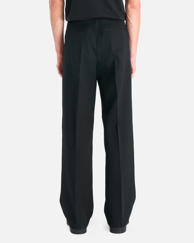 Jil Sander Men's Pants Sharp Wool Gabardine Trouser in Black