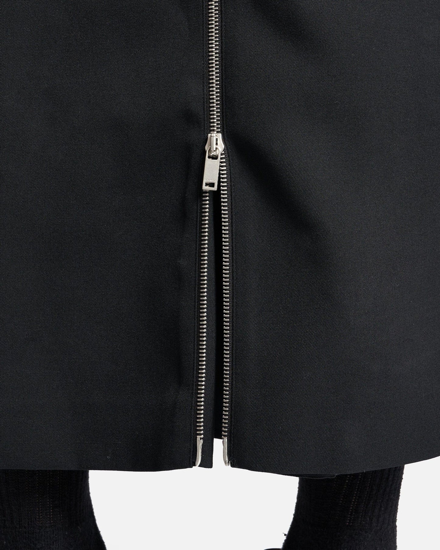 Jil Sander Men's Pants Sharp Wool Panel Skirt in Black