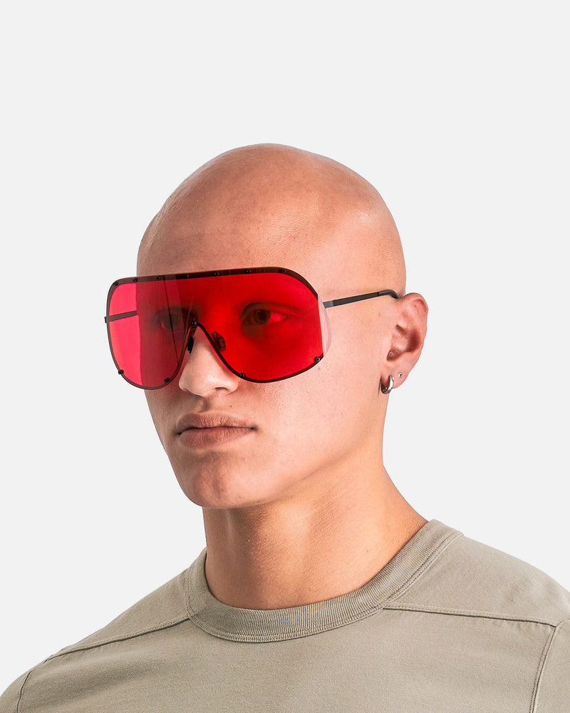 Shield Sunglasses in Black/Red – SVRN Shield Sunglasses in Black/Red – SVRN