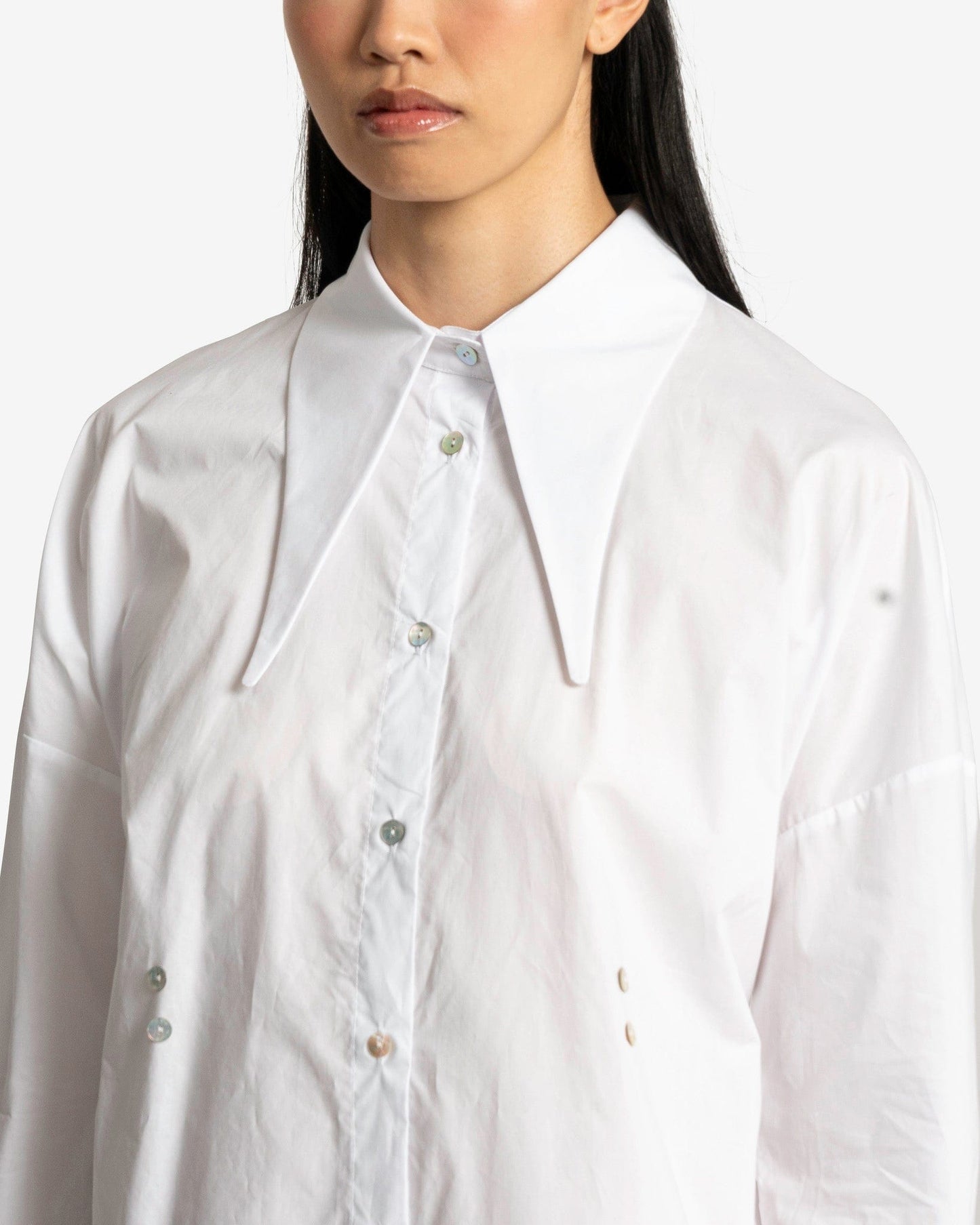AVAVAV Women Dresses Shirt Dress in White