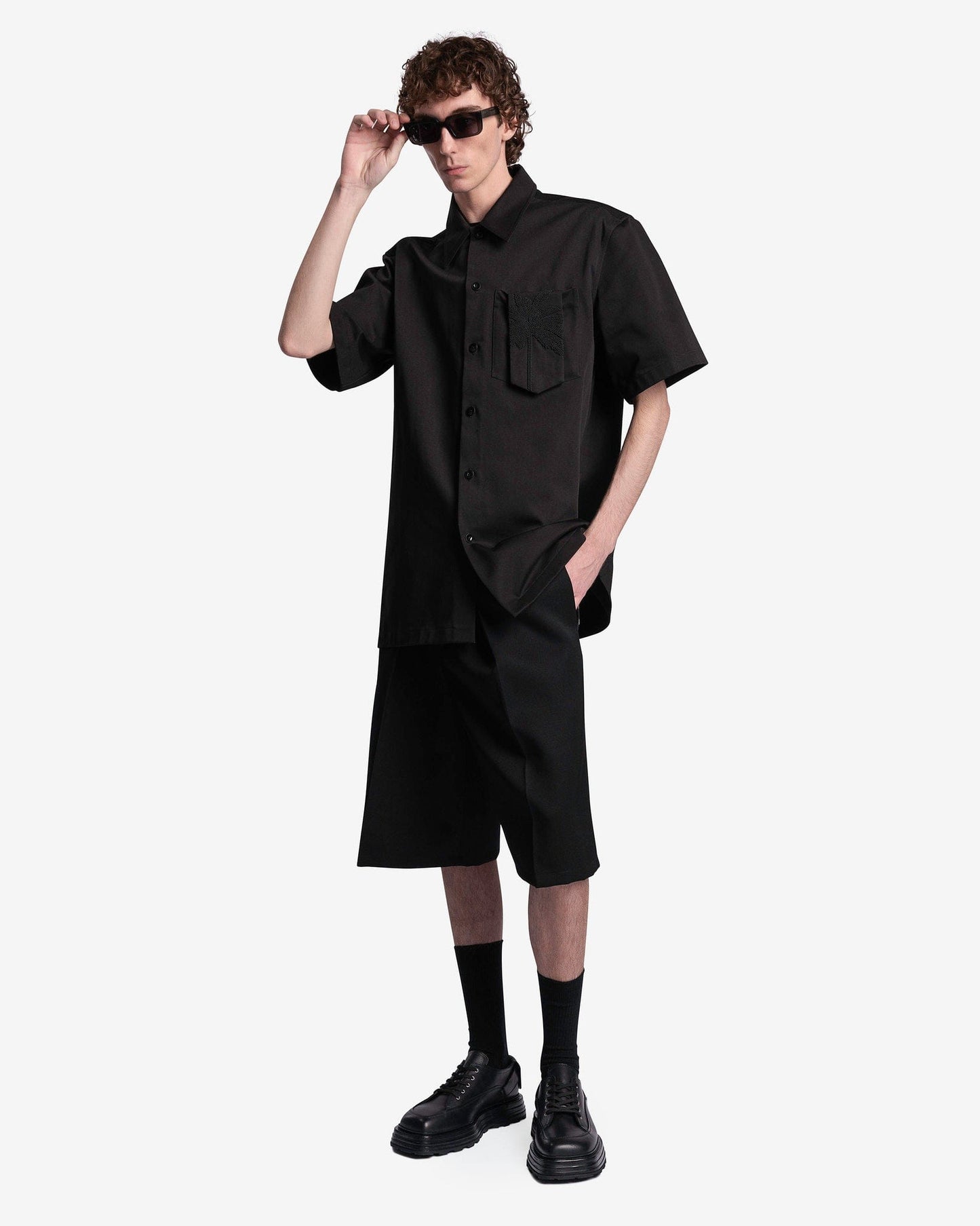 Jil Sander Men's Shirts Shirt EMB in Black