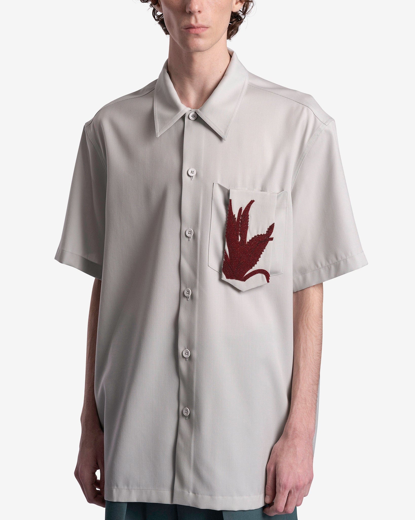 Jil Sander Men's Shirts Shirt EMB in Sea Foam