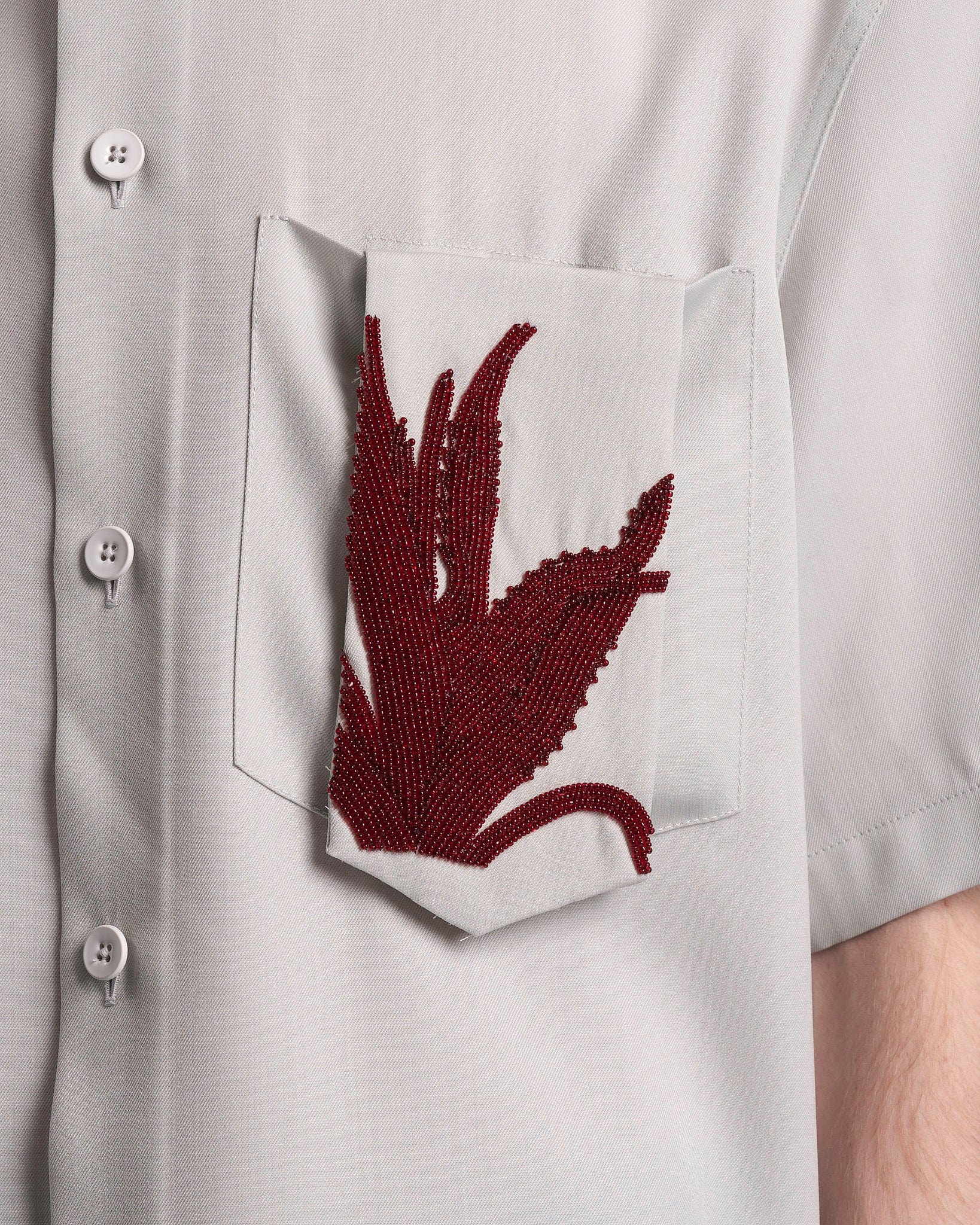 Jil Sander Men's Shirts Shirt EMB in Sea Foam