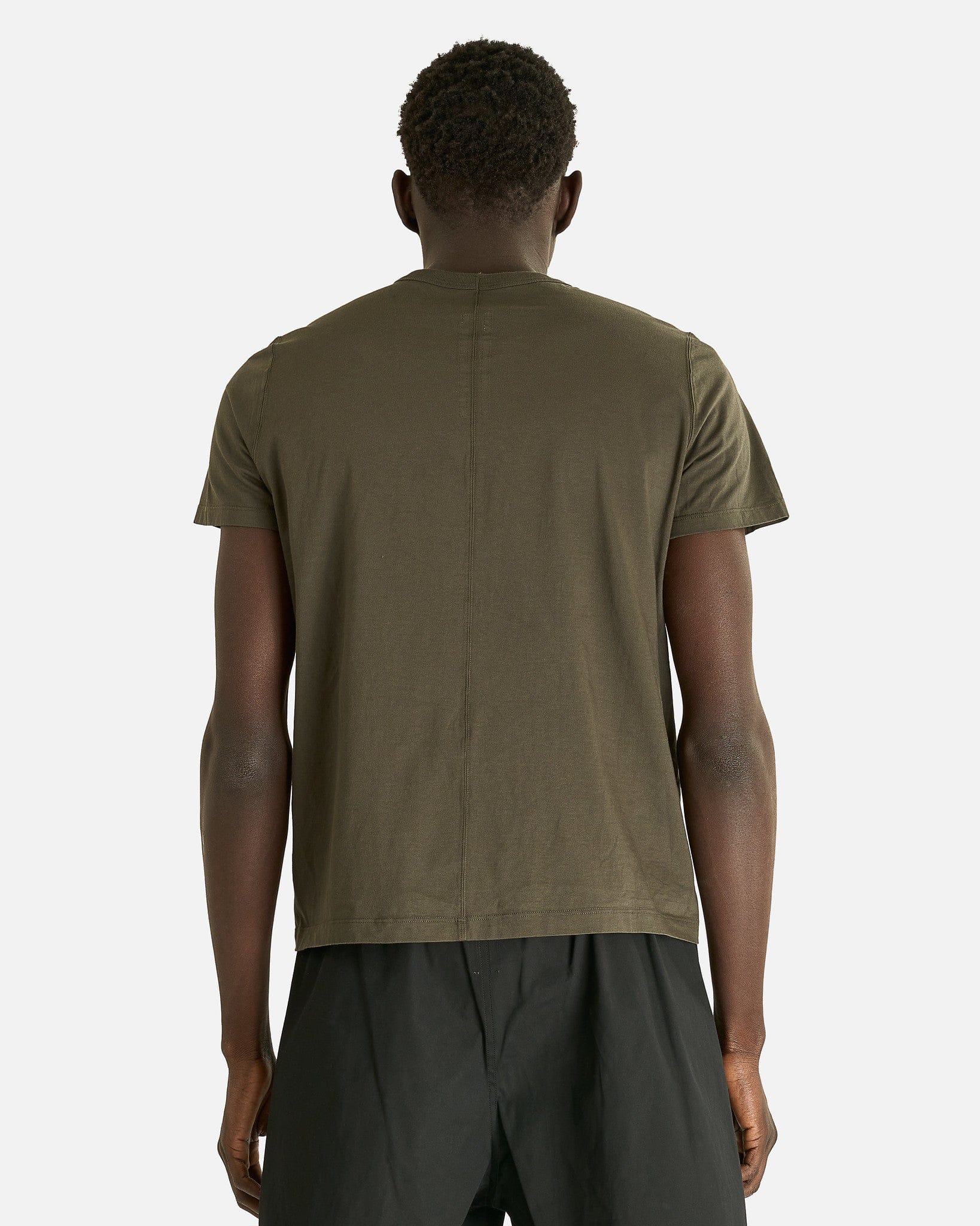 Rick Owens Men's T-Shirts Short Level T in Bosco