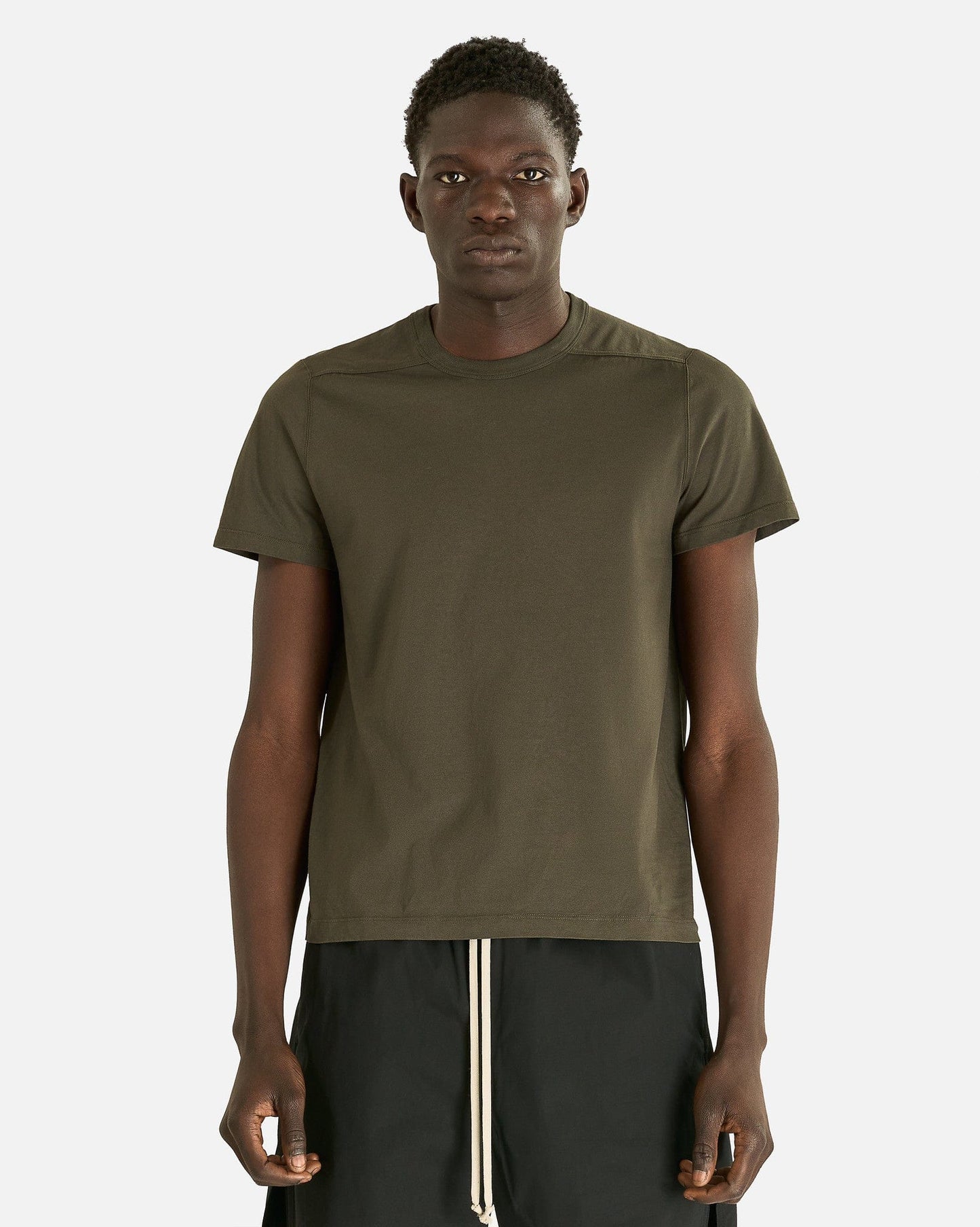 Rick Owens Men's T-Shirts Short Level T in Bosco