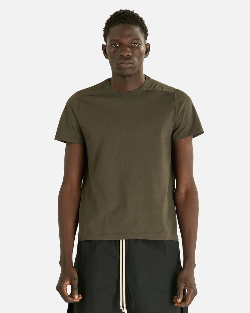 Rick Owens Men's T-Shirts Short Level T in Bosco