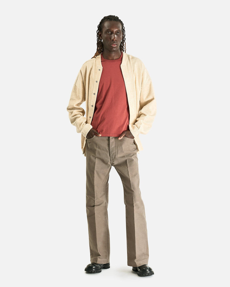 Rick Owens Men's T-Shirts Short Level T in Rosewood