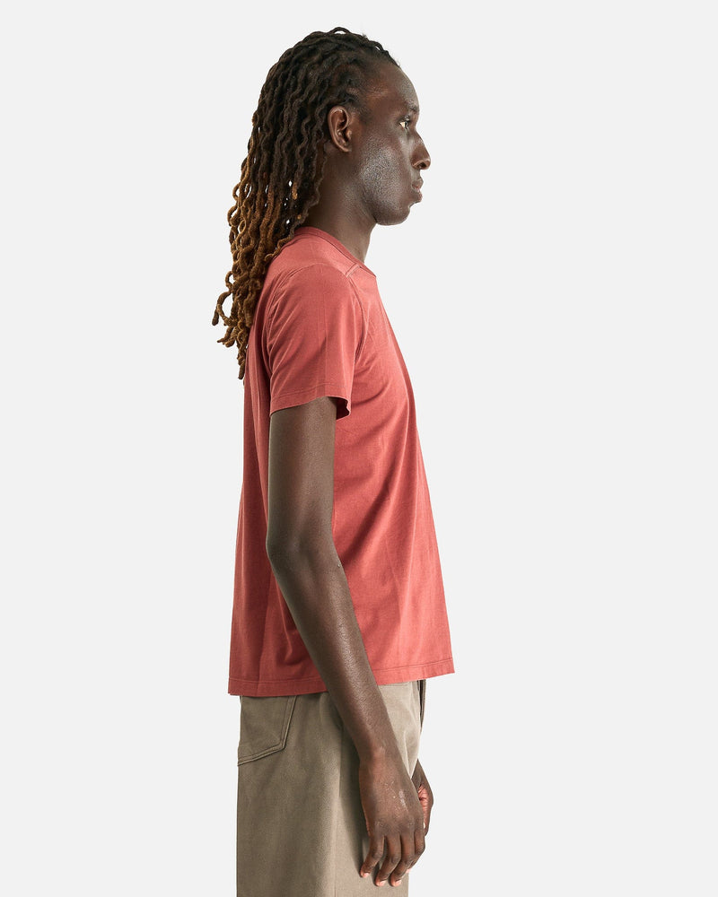 Rick Owens Men's T-Shirts Short Level T in Rosewood
