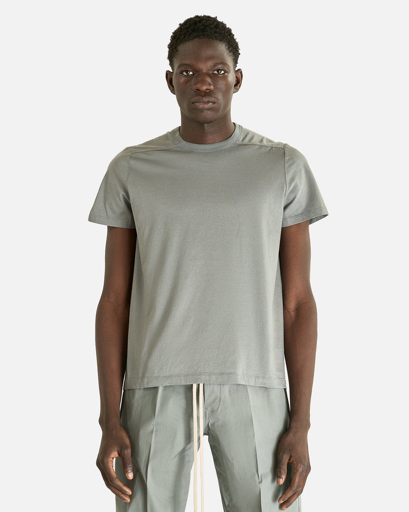 Rick Owens Men's T-Shirts Short Level T in Washed Indigo