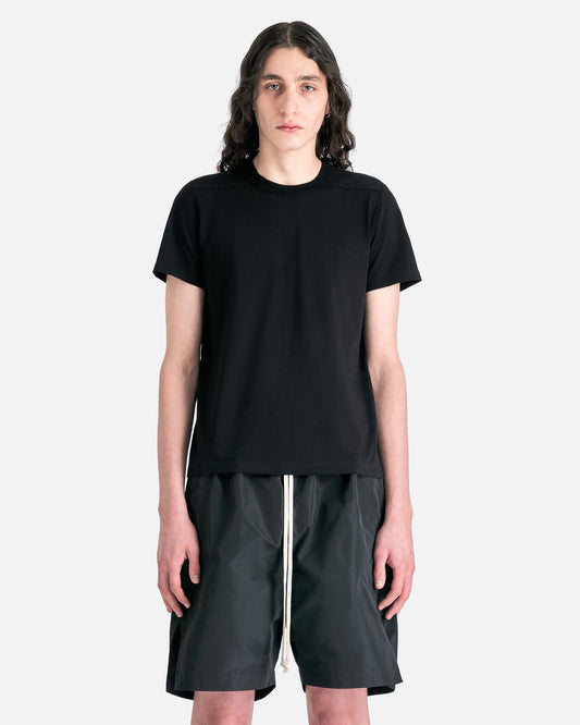 Rick Owens Men's T-Shirts Short Level T-Shirt in Black