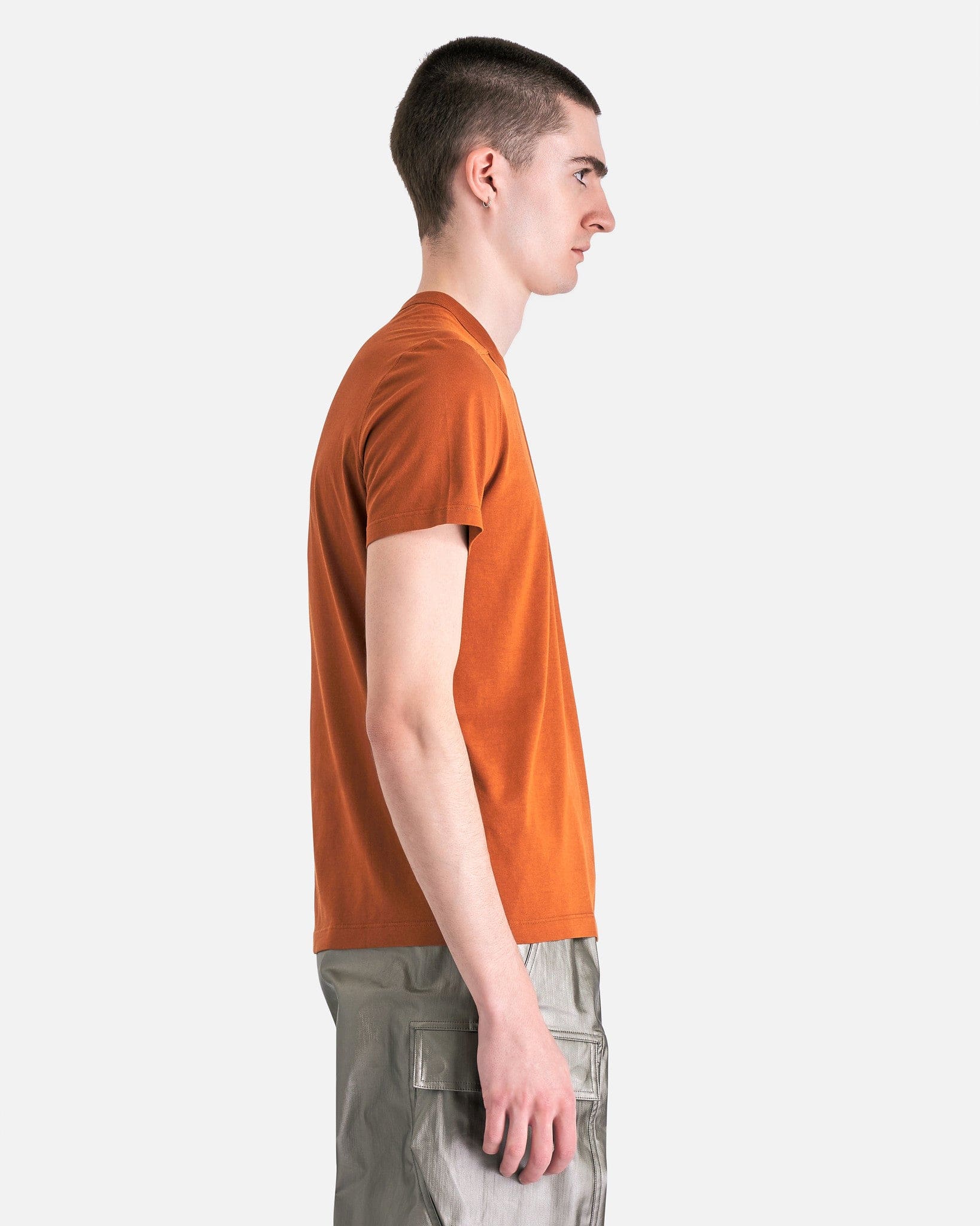 Rick Owens Men's T-Shirts Short Level T-Shirt in Clay