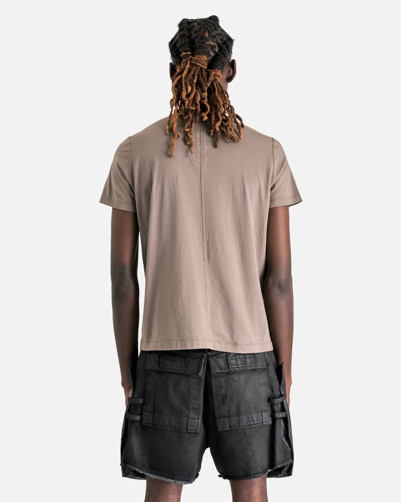 Rick Owens Men's T-Shirts Short Level T-Shirt in Dust