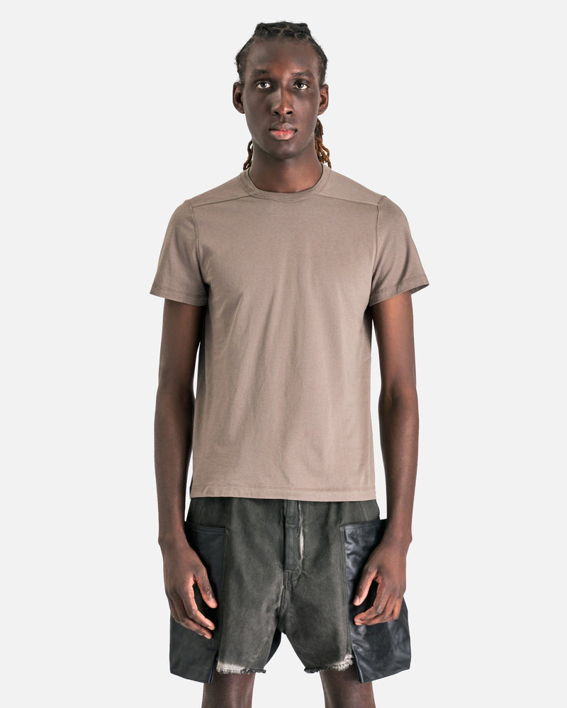 Rick Owens Men's T-Shirts Short Level T-Shirt in Dust