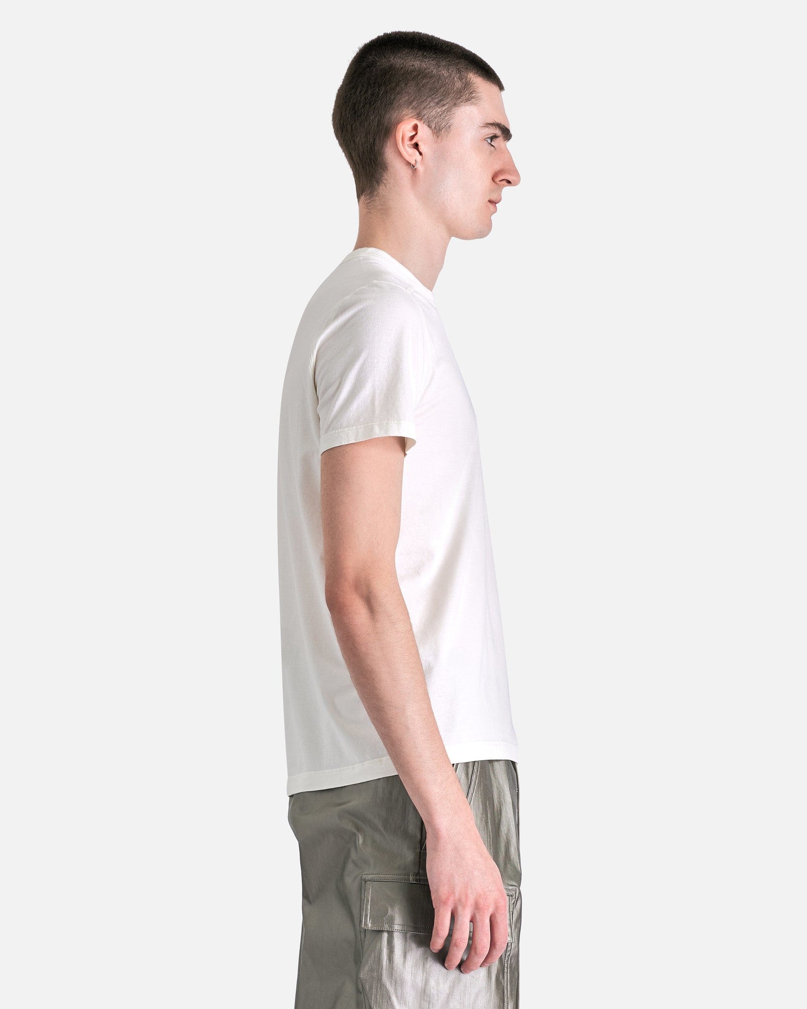 Rick owens リックオウエンス　SHORT LEVEL T MILK Short Level T-Shirt in Milk – SVRN