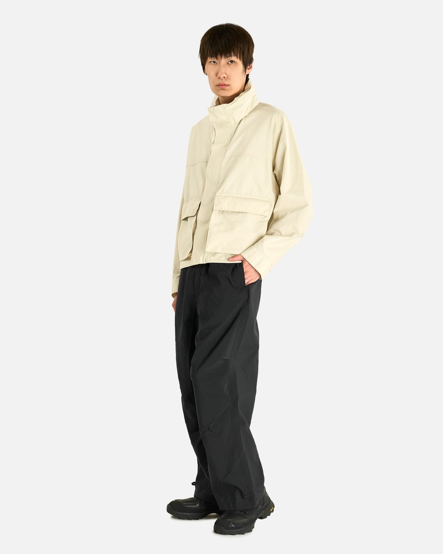 Lemaire Men's Coats Short Rain Parka in Soja