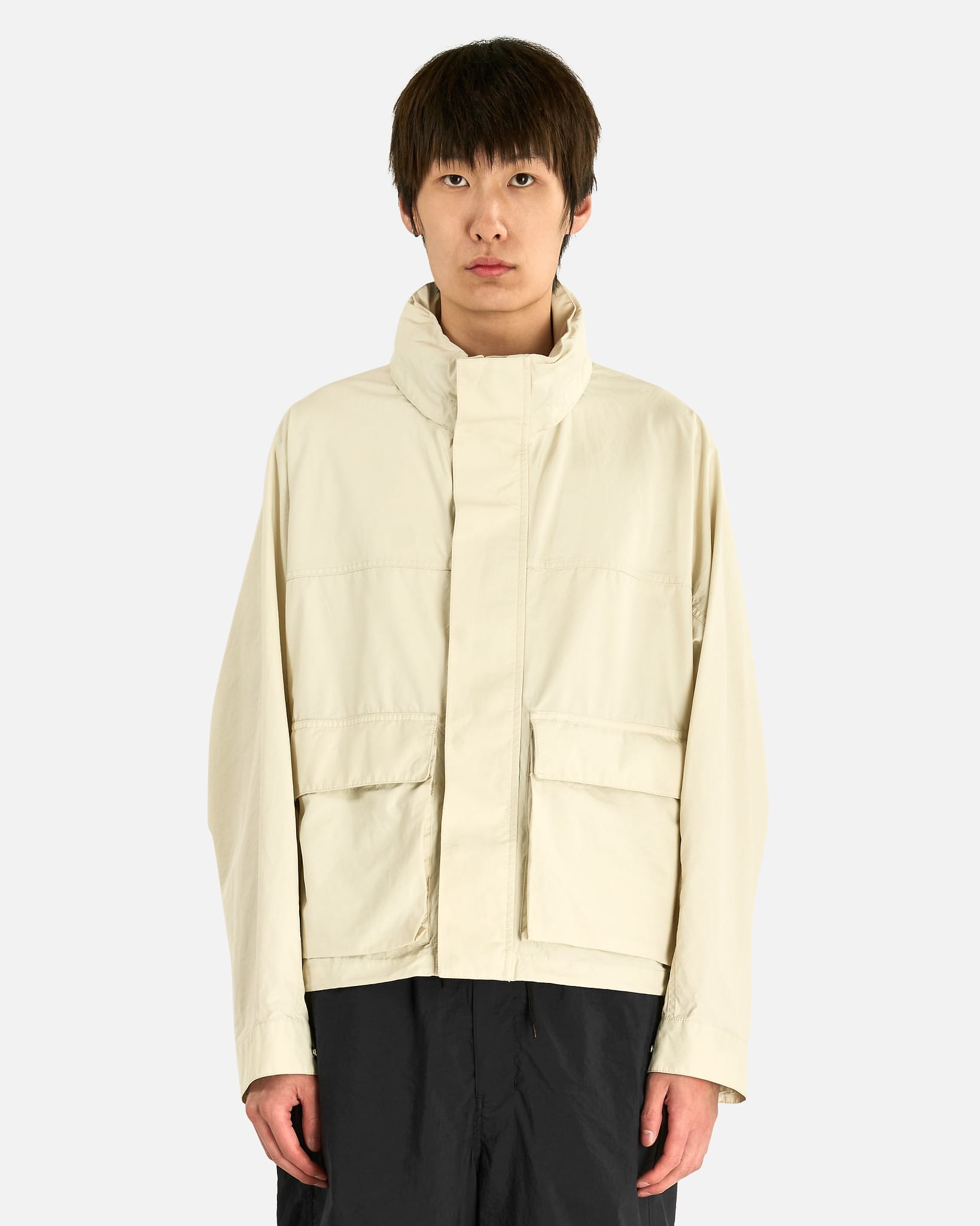 Lemaire Men's Coats Short Rain Parka in Soja