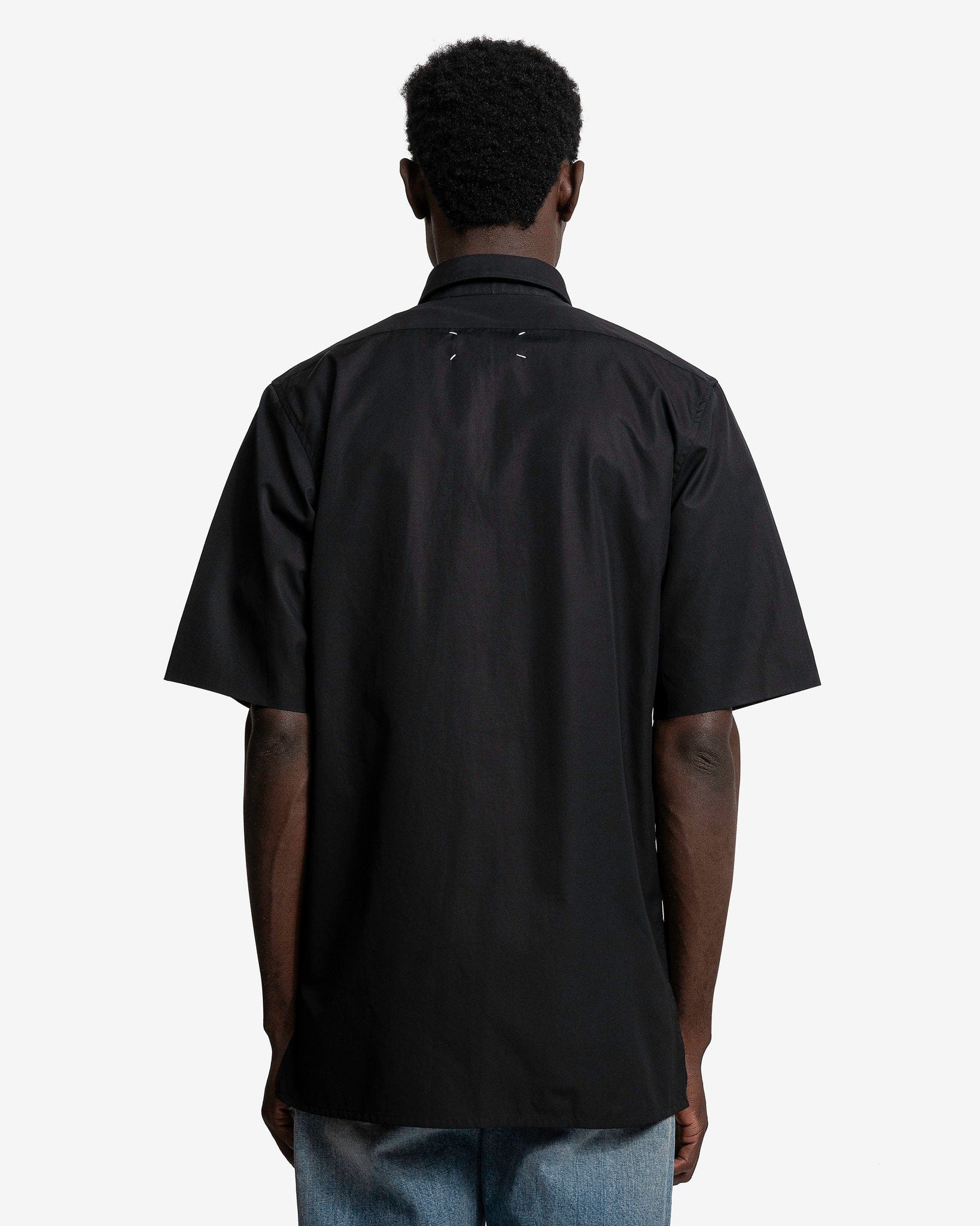 Short-Sleeved Shirt in Black – SVRN