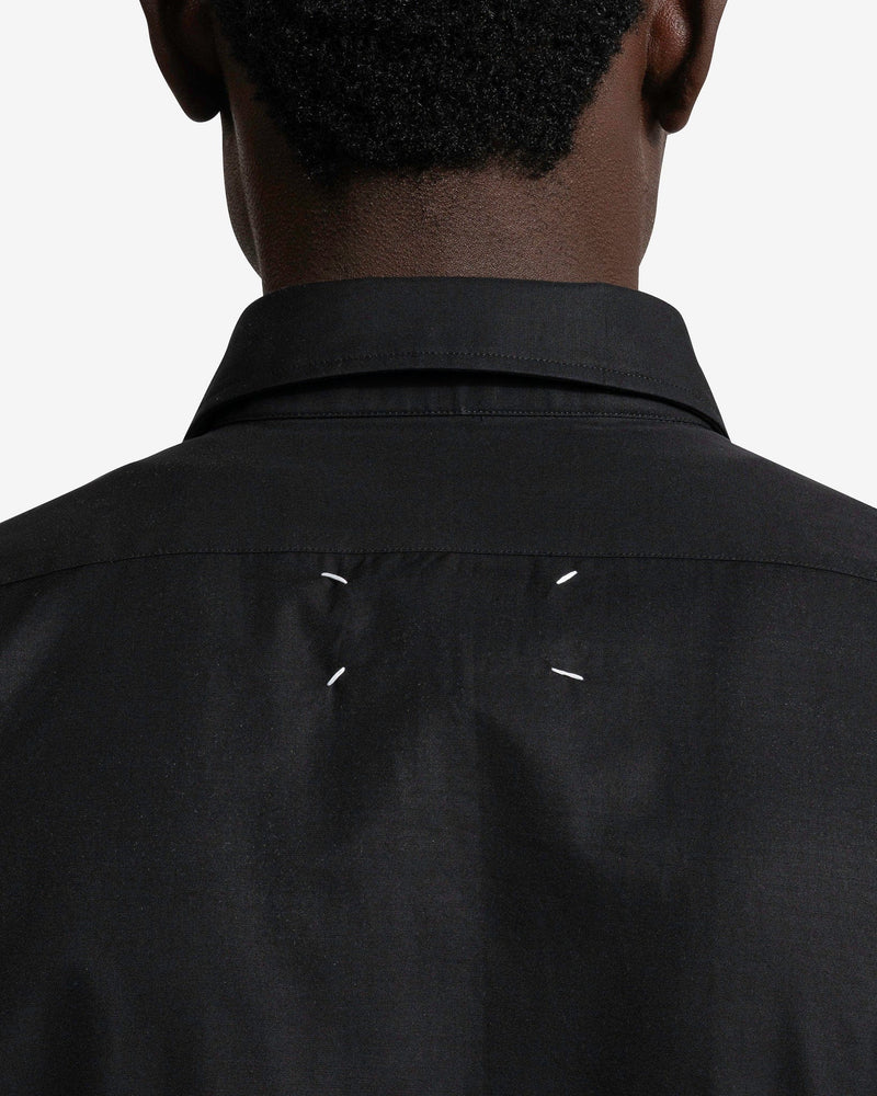 Short-Sleeved Shirt in Black SVRN Short-Sleeved Shirt in Black SVRN