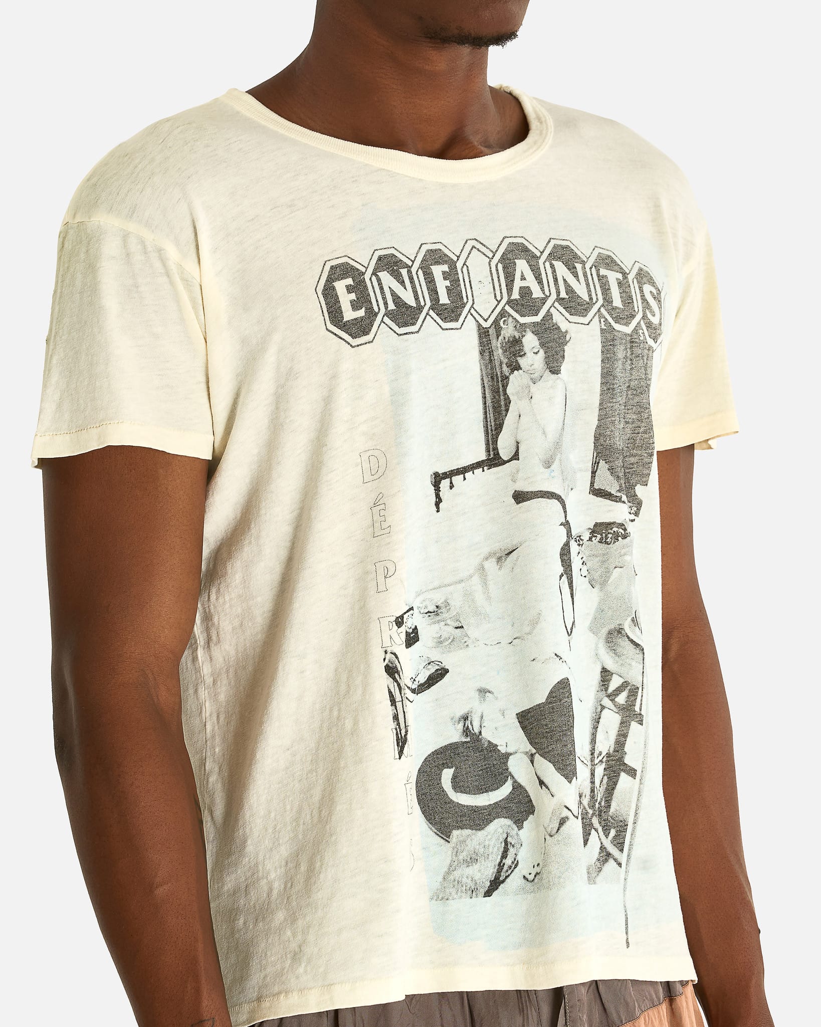Enfants Riches Deprimes Men's T-shirts Show Me Kansas T-Shirt in Dirty White
