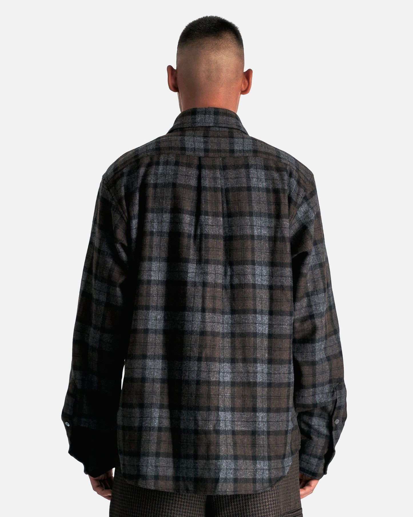 black brown dress shirts Hi-Tie Brown Dress Shirt Solid Satin Men's Long Sleeve Dress Shirt, S