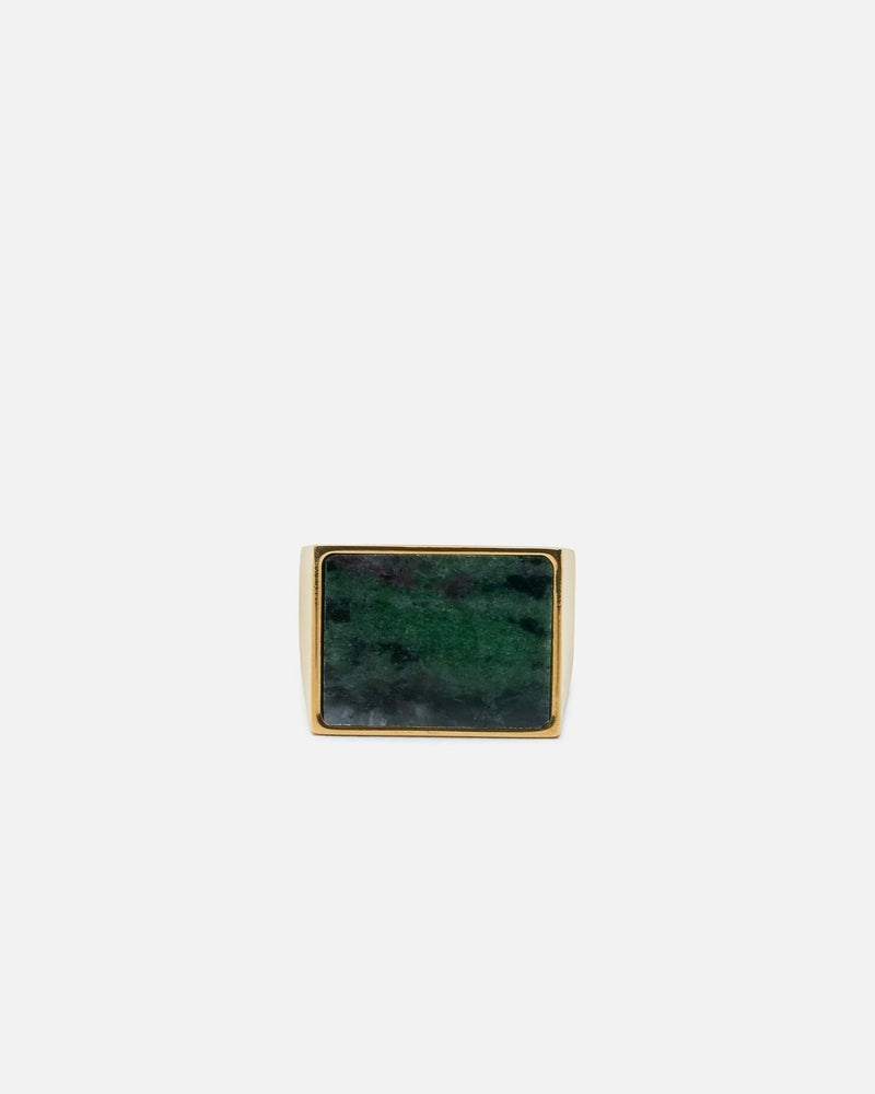 Dries Van Noten Jewelry M Signet Ring in Emerald