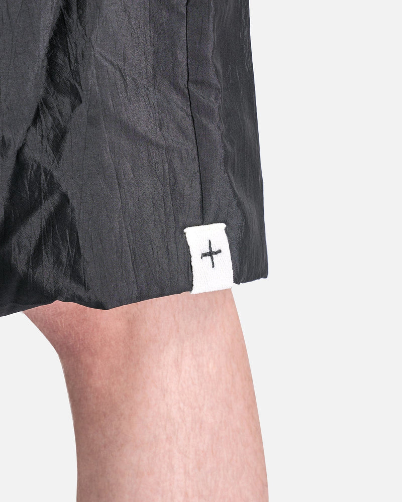 Jil Sander Men's Shorts Silk and Nylon Canvas Short Trousers in Black