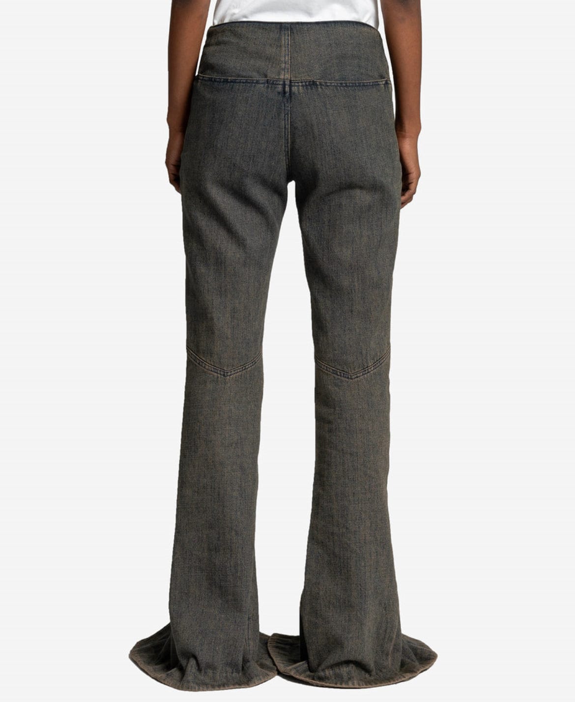 Goomheo Women Pants Simple Flap Trousers in Blue