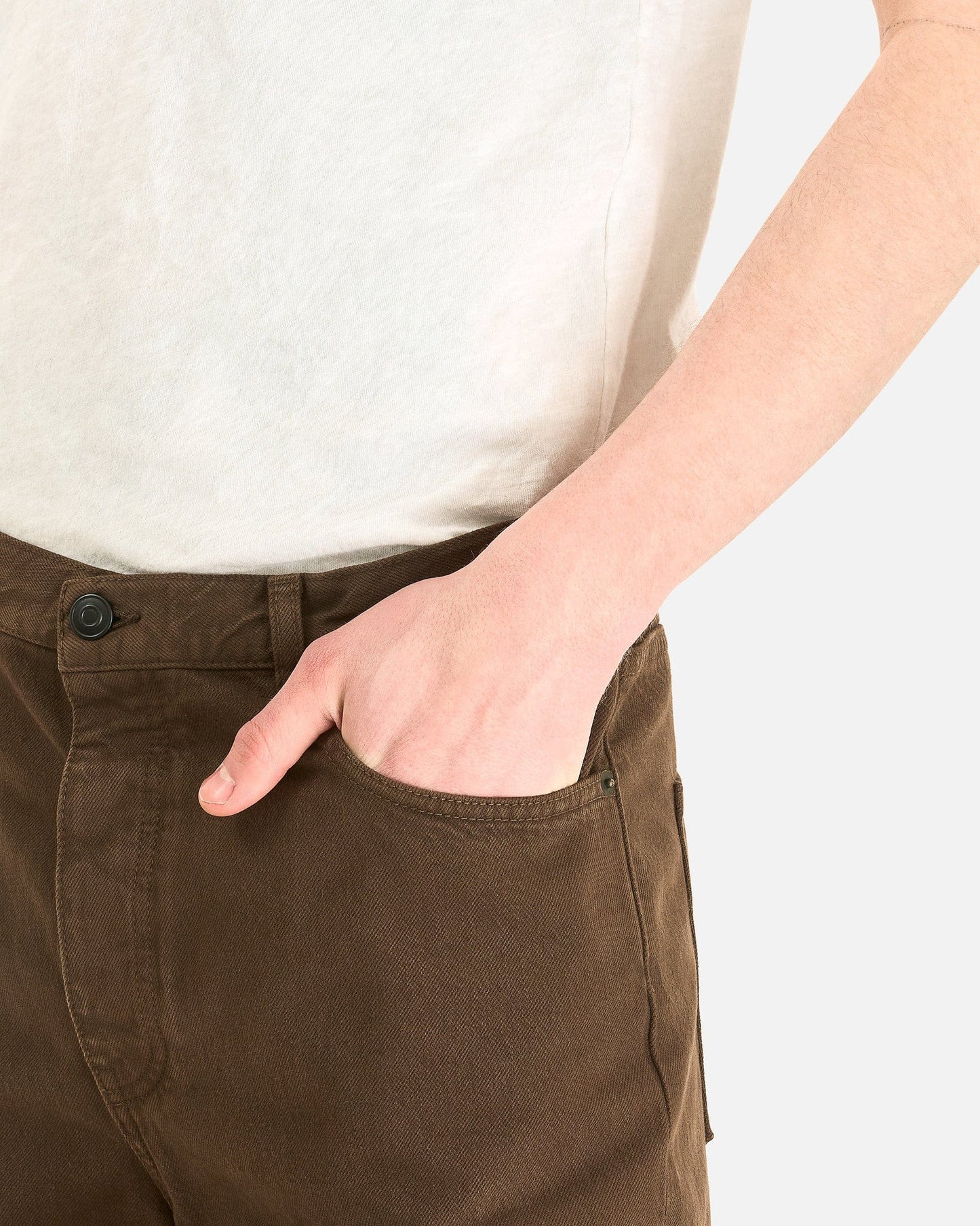 The Row Men's Jeans Siouxie Jean in Brown/Grey