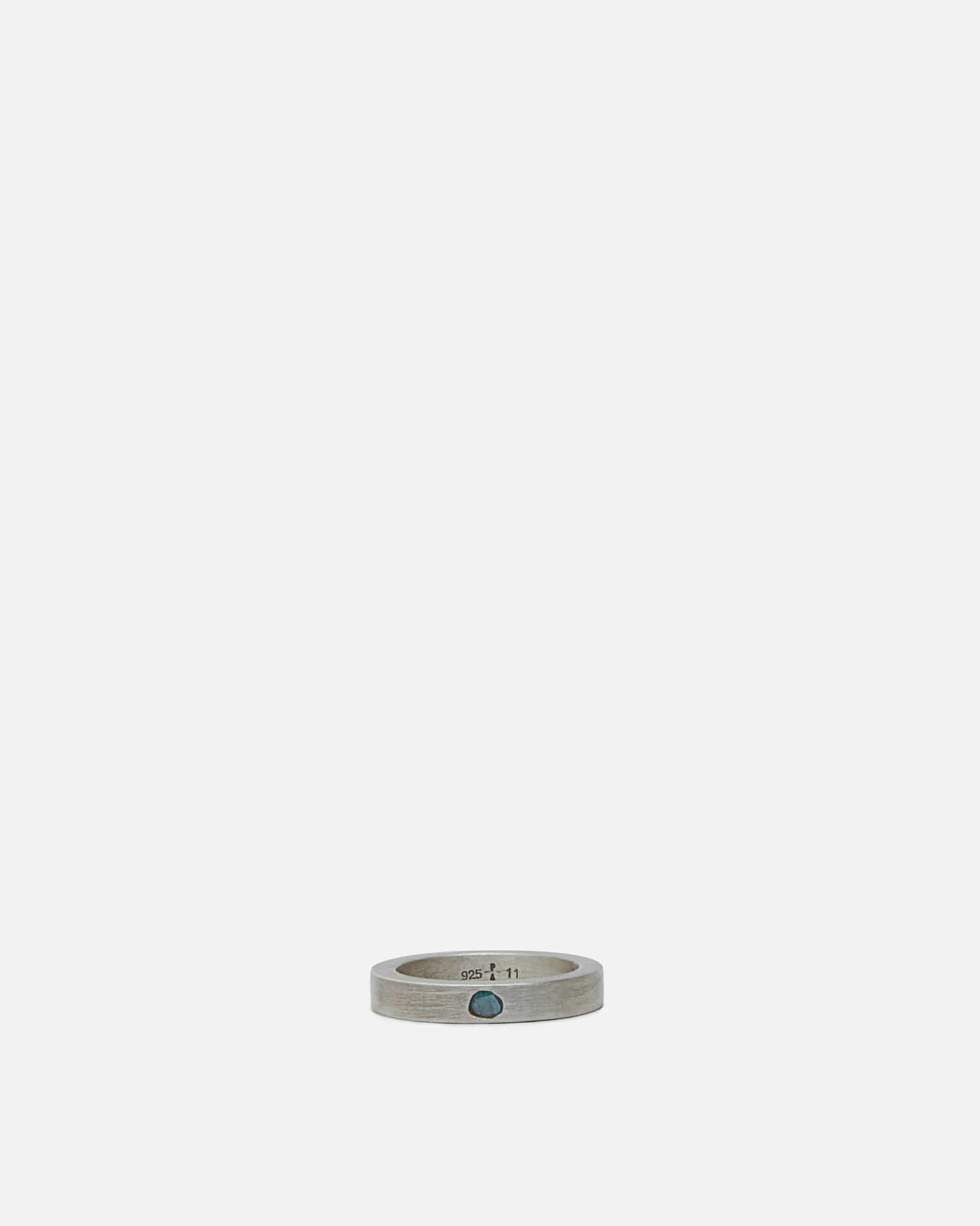 Parts of Four Jewelry 11 Sistema Ring in 0.1 CT / Blue Diamond Slab / 4mm / MA, BDIA