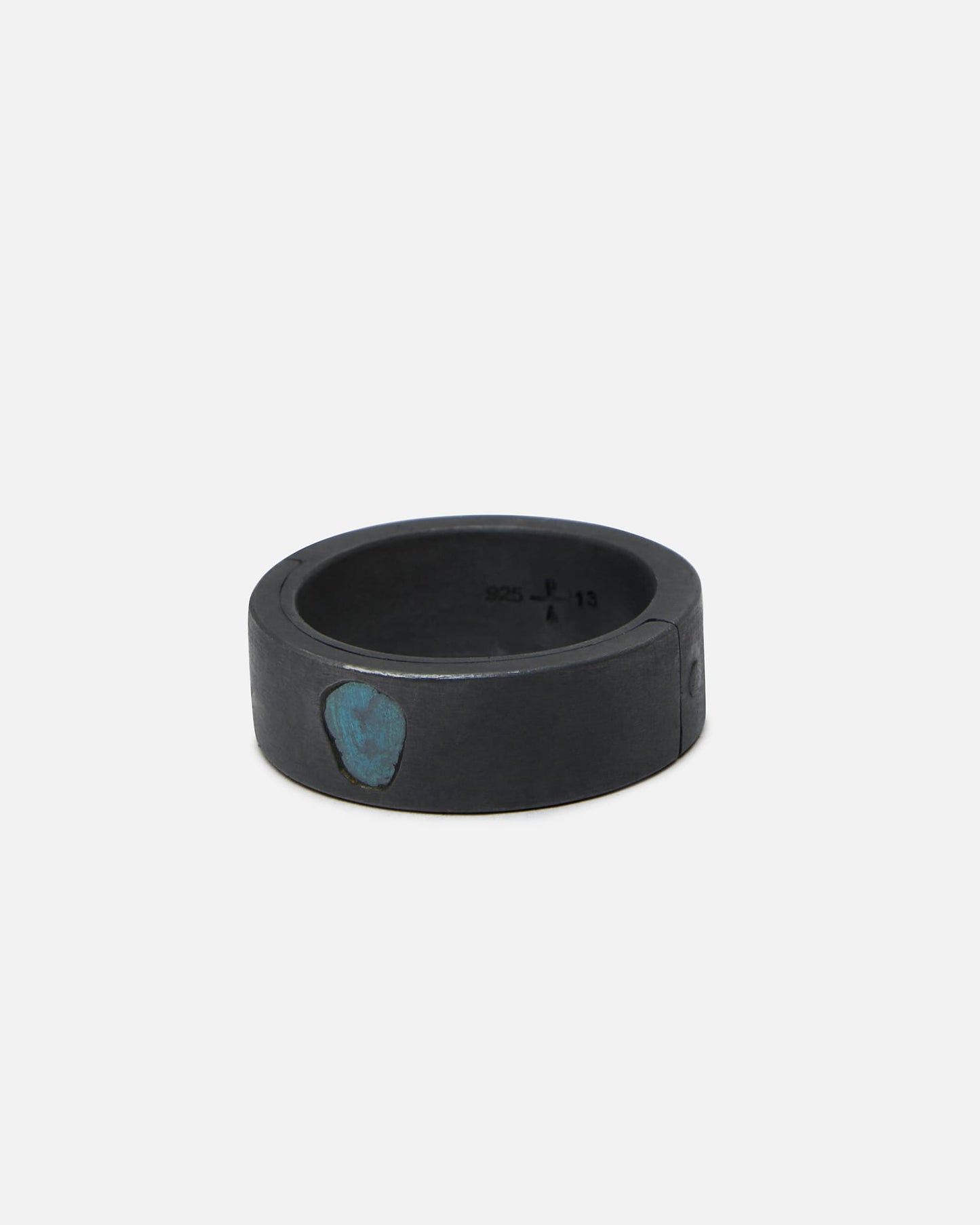 Parts of Four Jewelry Sistema Ring in 0.2 CT Blue Diamond Slab / 9mm / KA, BDIA