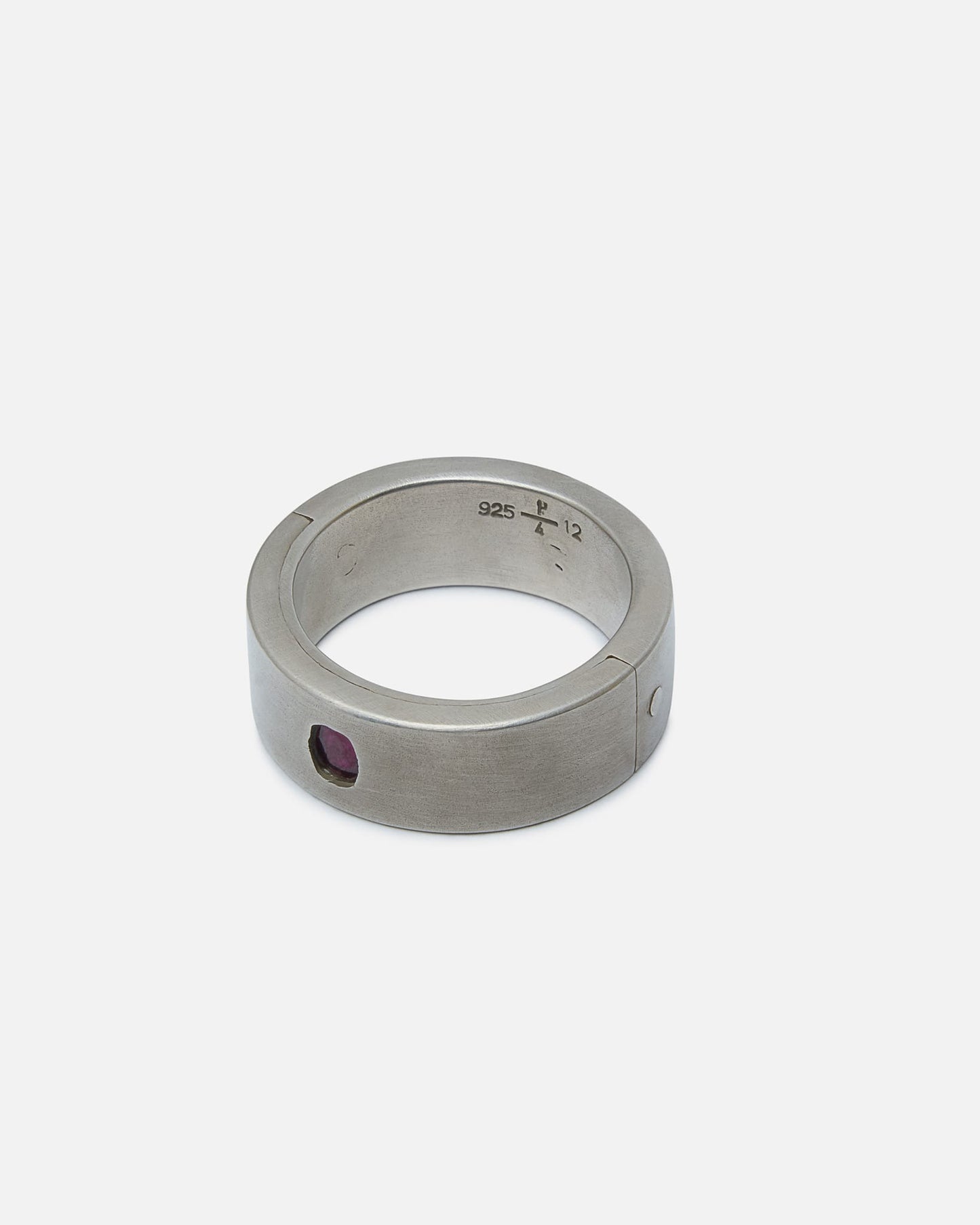 Parts of Four Jewelry 12 Sistema Ring in 0.2 CT / Single Ruby Slice / 9mm / DA, RUB
