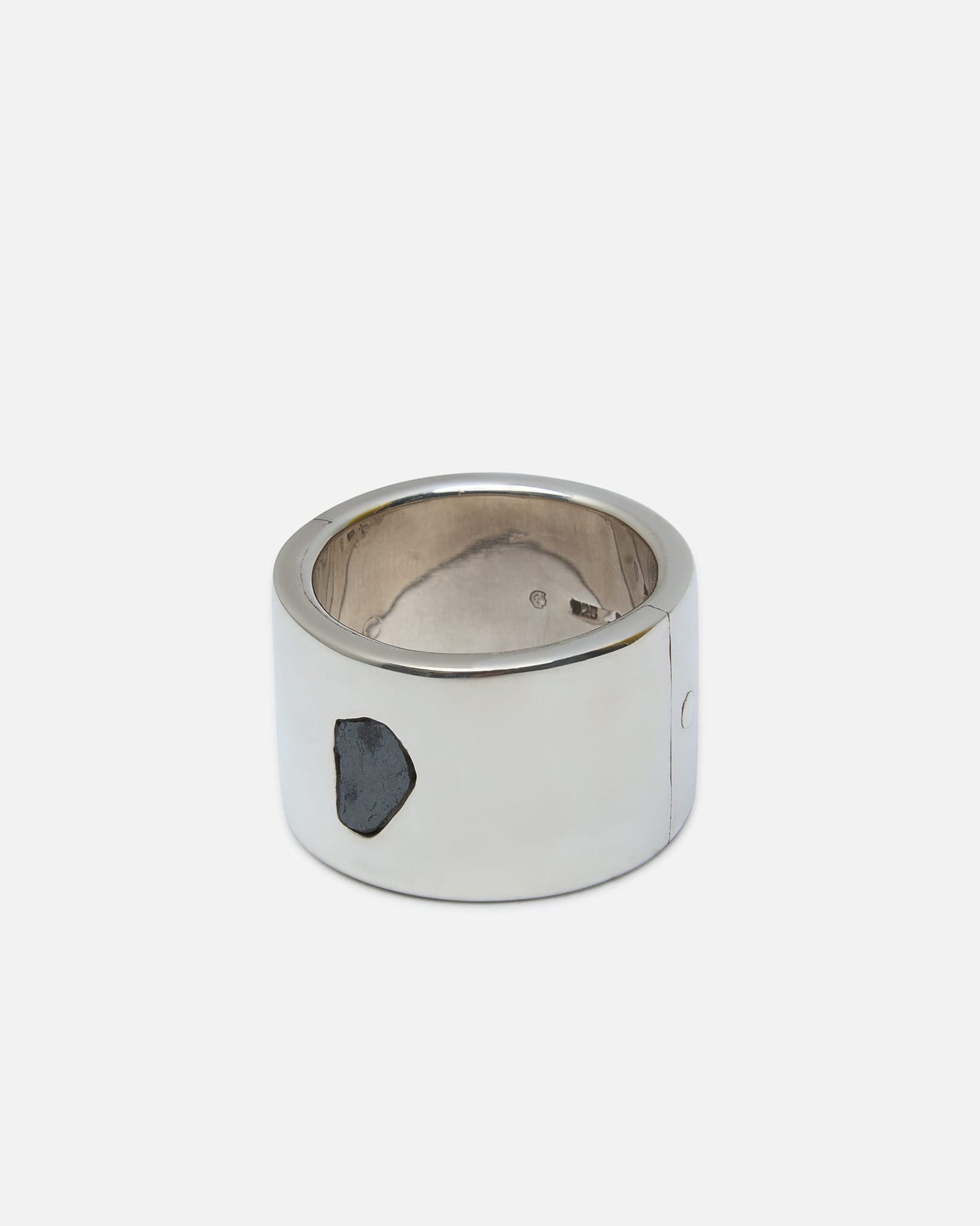 Parts of Four Jewelry 12 Sistema Ring in 0.4 CT / Polished Black Diamond Slab / 17mm / PA, PBLKDIA