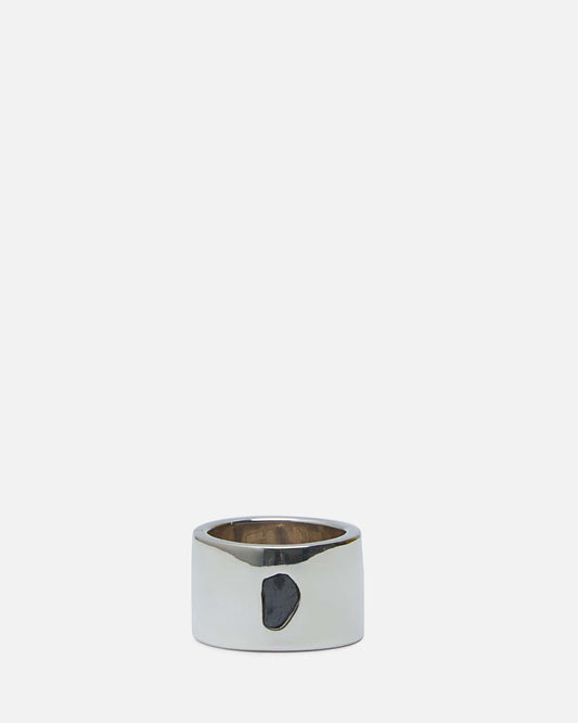 Parts of Four Jewelry 12 Sistema Ring in 0.4 CT / Polished Black Diamond Slab / 17mm / PA, PBLKDIA