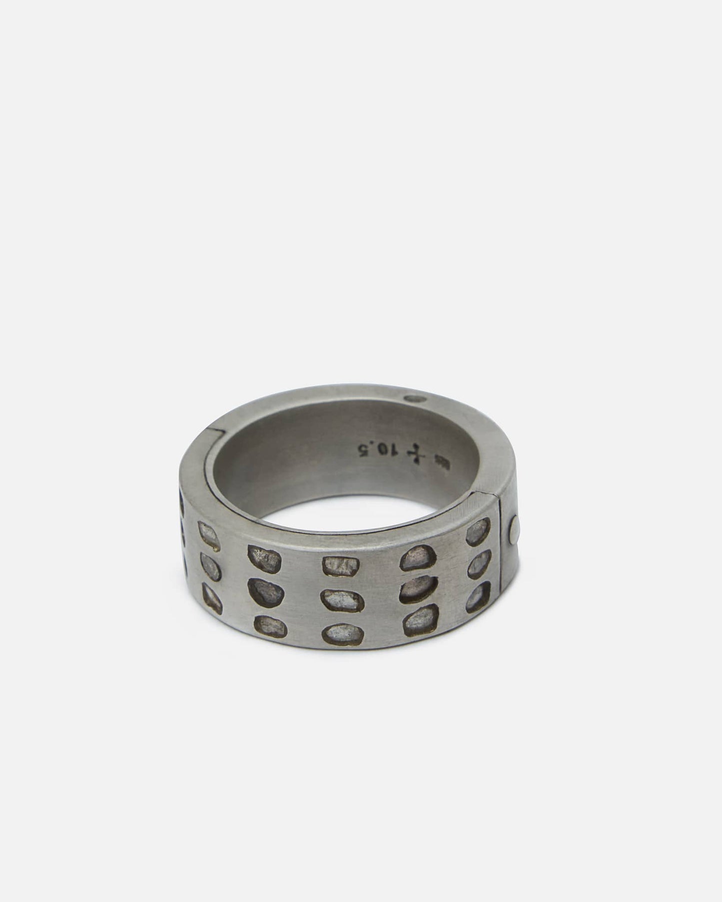 Parts of Four Jewelry 10.5 Sistema Ring in Linear Mega Pavé / 9mm / DA, DIA