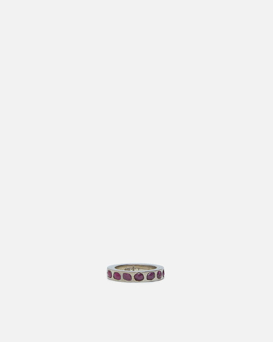 Parts of Four Jewelry 9 Sistema Ring in Mega Pavé / Ruby Slices / 4mm / PA, RUB