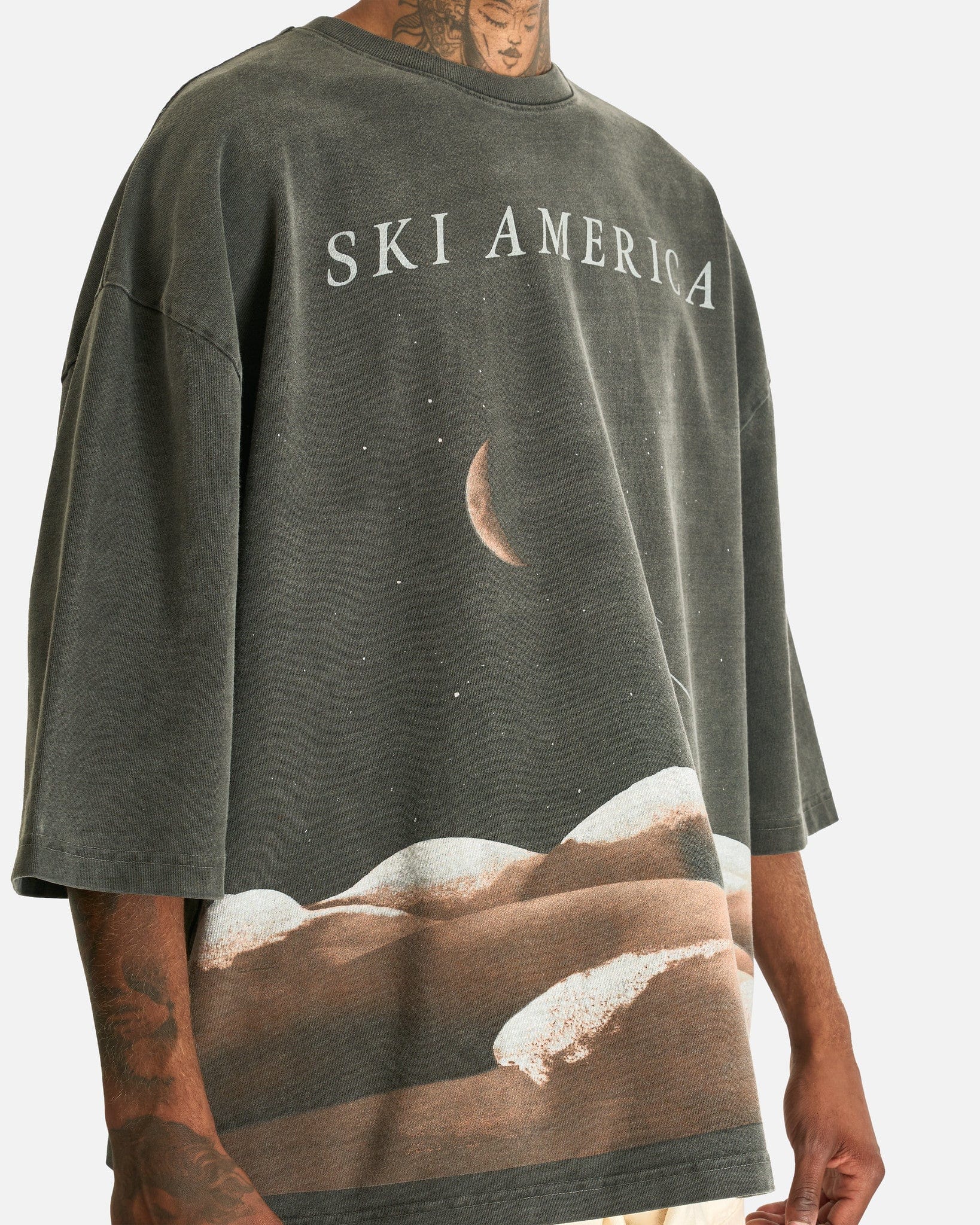 Willy Chavarria Men's Shirts Ski America in Black