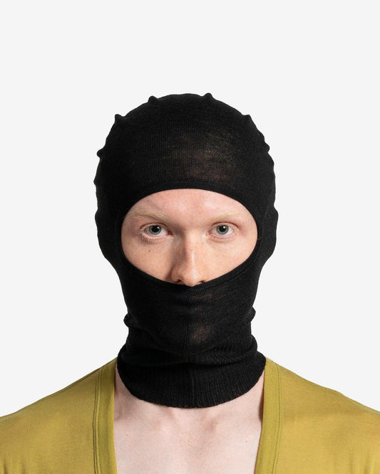 Rick Owens Men's Hats O/S Skull Balaclava in Black