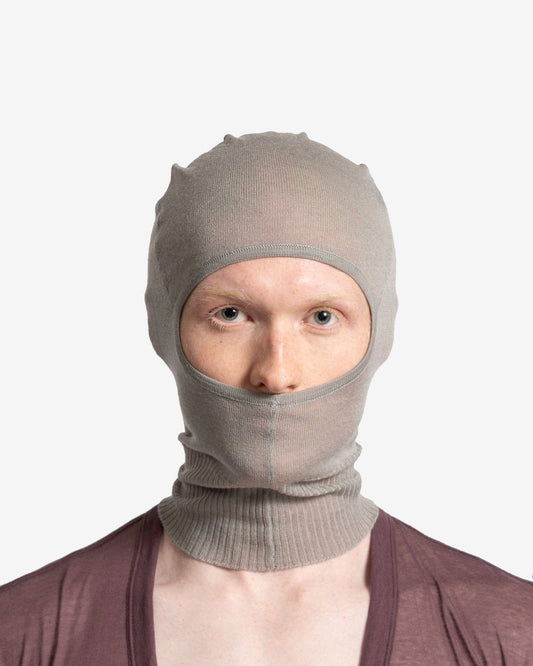 Rick Owens Men's Hats O/S Skull Balaclava in Pearl