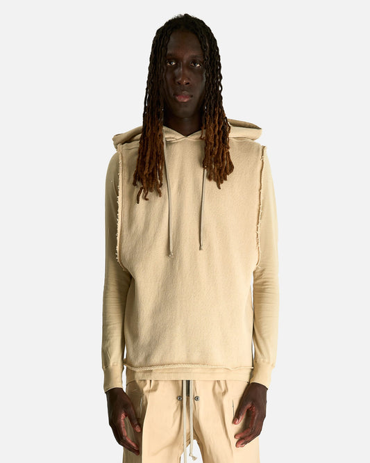 Rick Owens Men's Tops SL Hoodie in Sand