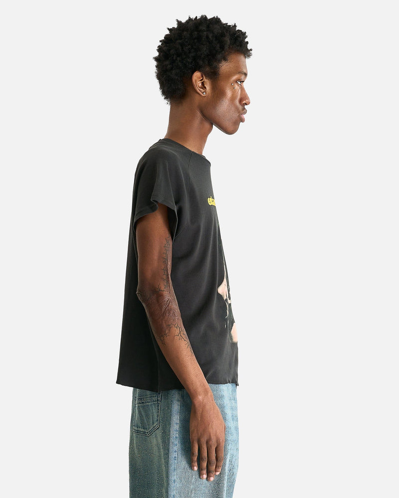 Enfants Riches Deprimes Men's T-Shirts Slave Girl Raglan T-Shirt in Faded Black