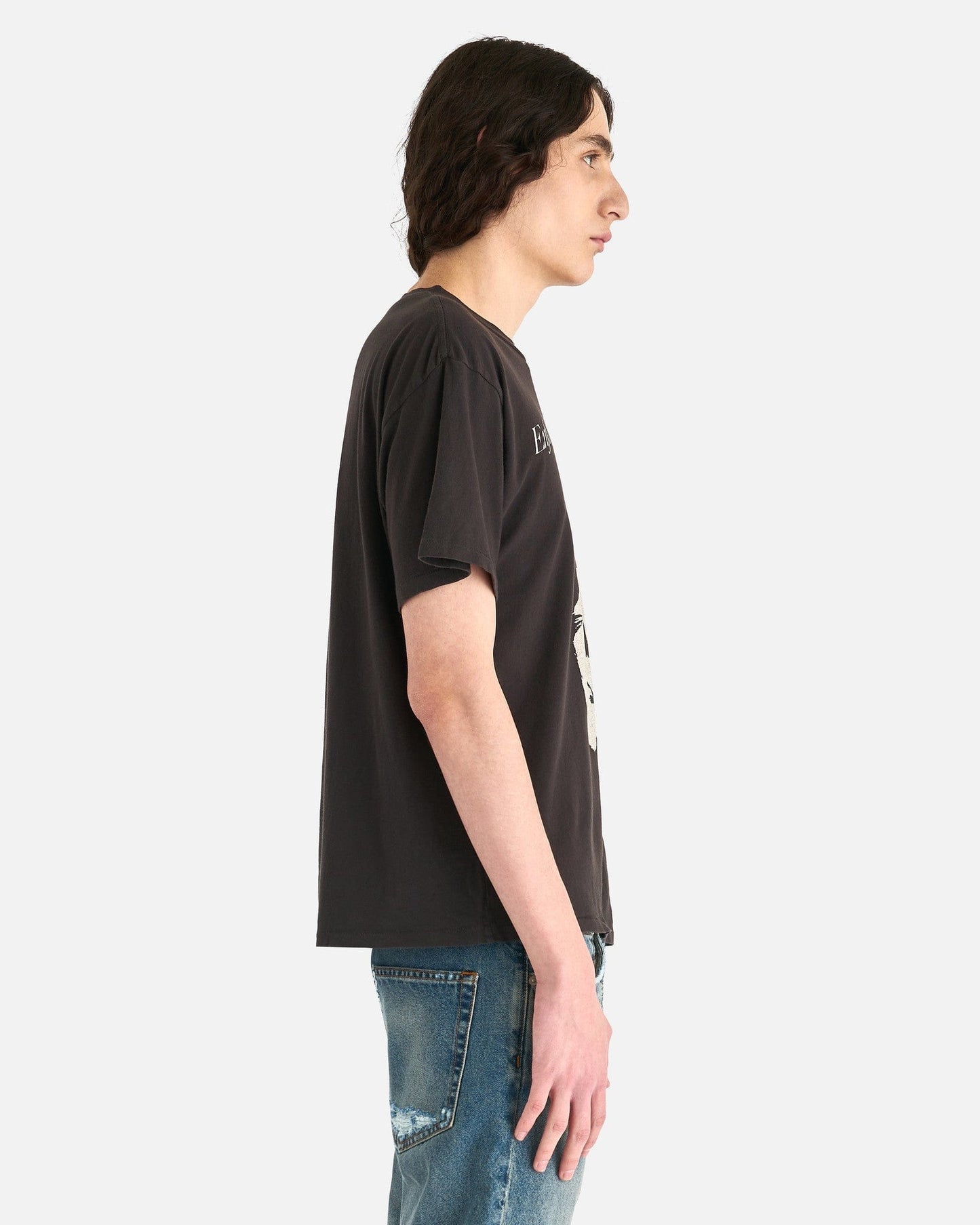 Enfants Riches Deprimes Men's T-Shirts Sleep Sound T-Shirt in Faded Black/Cream