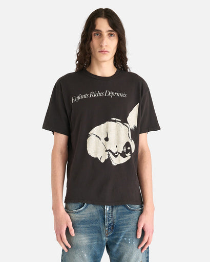 Enfants Riches Deprimes Men's T-Shirts Sleep Sound T-Shirt in Faded Black/Cream
