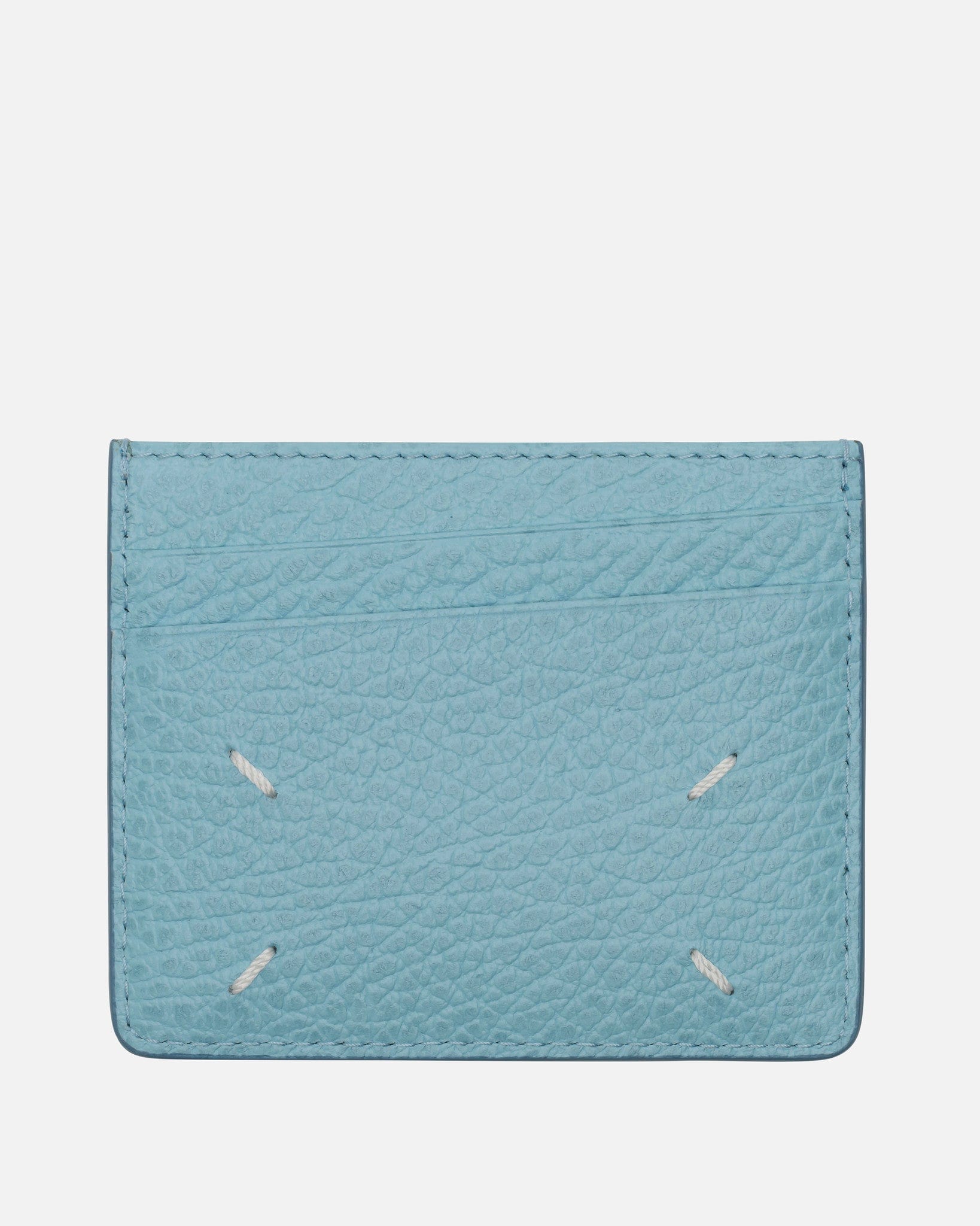 Maison Margiela Leather Goods O/S Slim Card 6cc Holder in Aqua