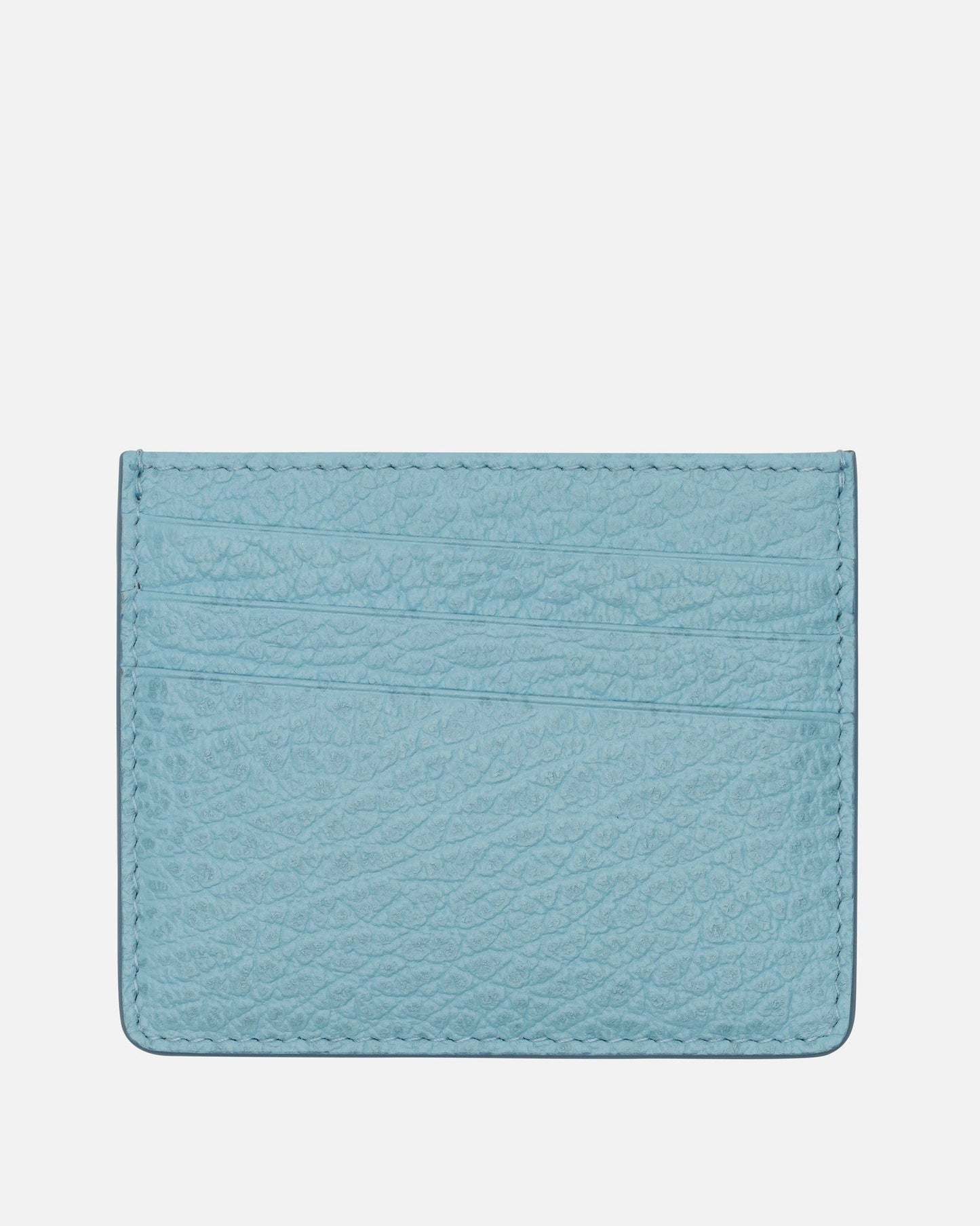 Maison Margiela Leather Goods O/S Slim Card 6cc Holder in Aqua