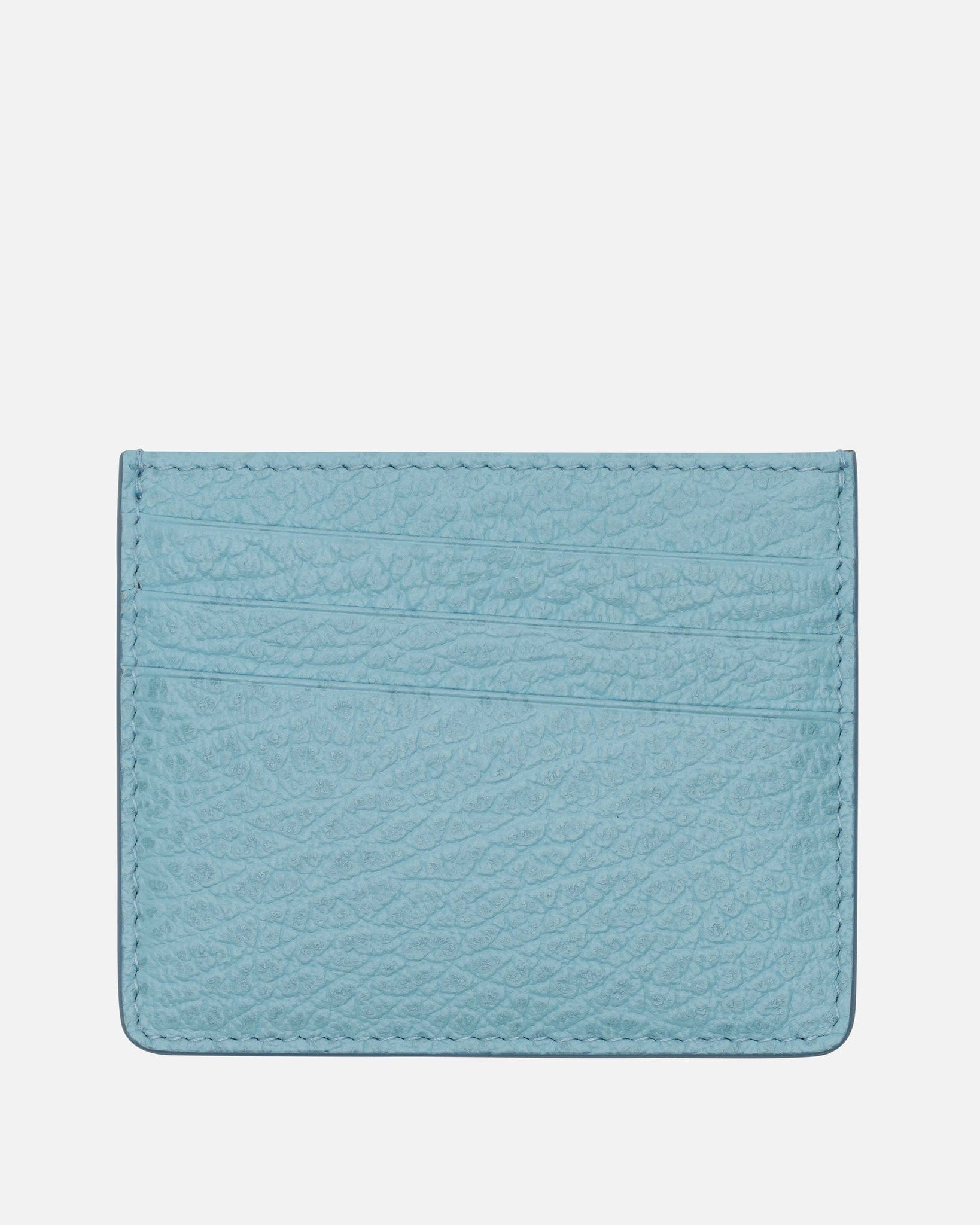 Maison Margiela Leather Goods O/S Slim Card 6cc Holder in Aqua