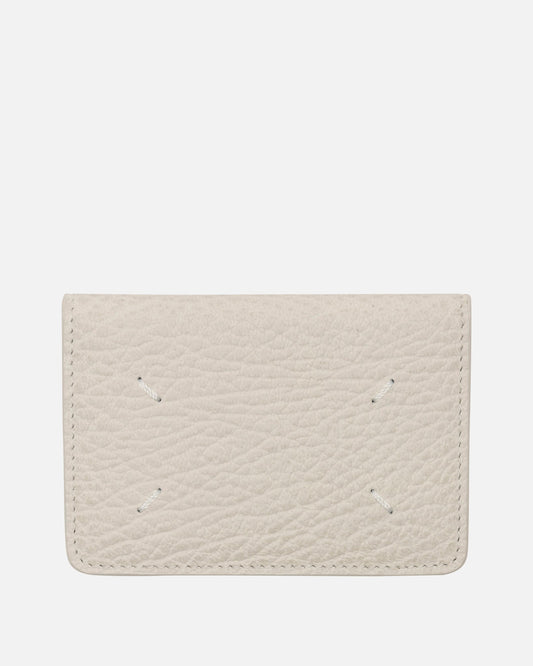 Maison Margiela Leather Goods O/S Slim Card Holder in Greige