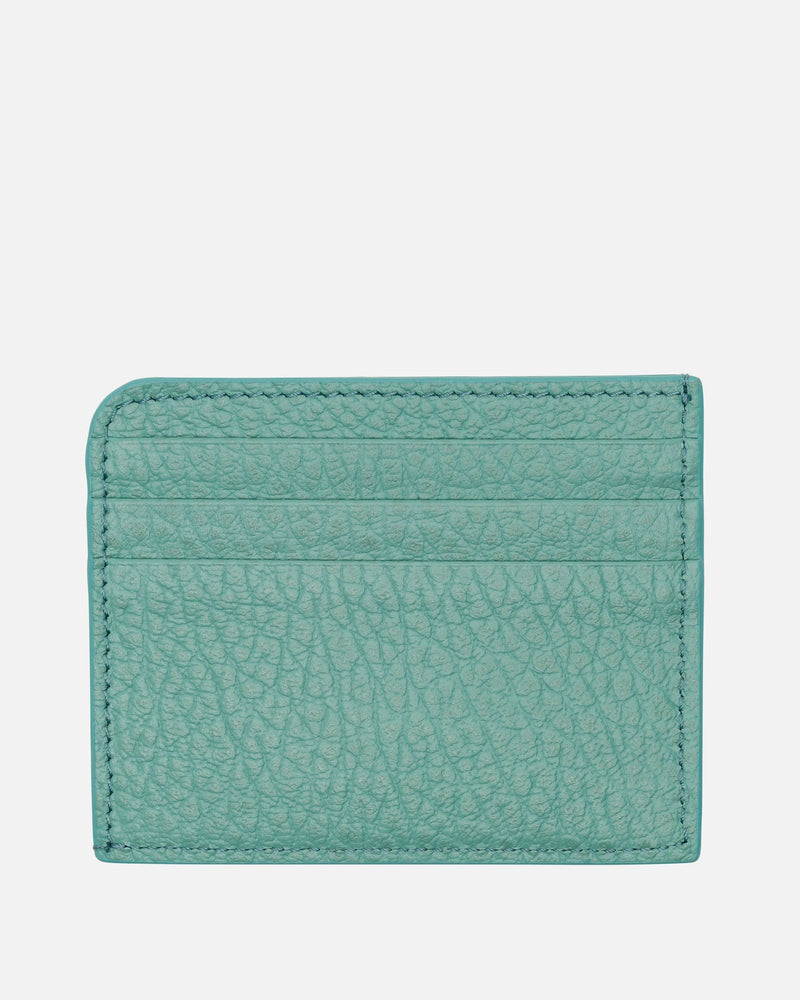 Maison Margiela Leather Goods O/S Slim Card Holder in Vert d'eau