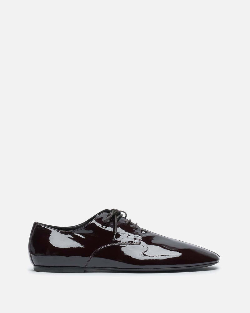 Dries Van Noten Men's Shoes Slim Leather Laceup in Burgundy